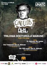 Cineclub Extended - Trilogia Dr. Mabuse (Fritz Lang)