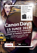 Canon Days - eveniment dedicat fotografiei și locurilor speciale din viața ta