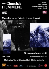 Cineclub FILM MENU: Mein Liebster Feind - Klaus Kinski (Werner Herzog, 1999)