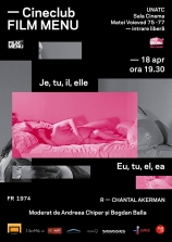 Cineclub FILM MENU: Je, tu, il, elle (Chantal Akerman, 1974)