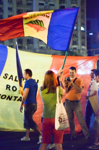 Simboluri la protestul Salvaţi Roşia Montană 